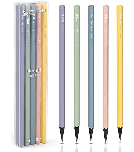 Amazon | 【インクのチップス】 deli Nusign 鉛筆 六角 10本セット (芯