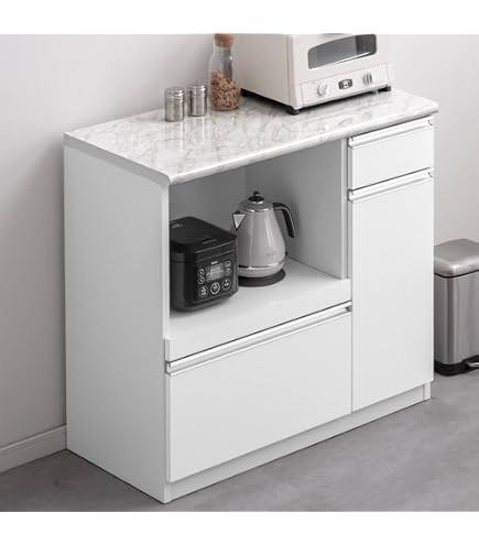 Amazon.co.jp: サンコウ ジャミル キッチンカウンター 完成品 幅90 幅