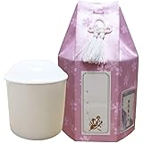 骨袋 覆い袋 骨壷セット さくら 桜花 六角 骨壷カバー 戒名/お写真入れシール付き 分骨 骨壺付き 手元供養 納骨 ペット (ピンク, 3.5寸)