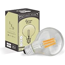 Amazon | E26 調光器対応 エジソンバルブ LED電球 (GLOBEクリア) 電球