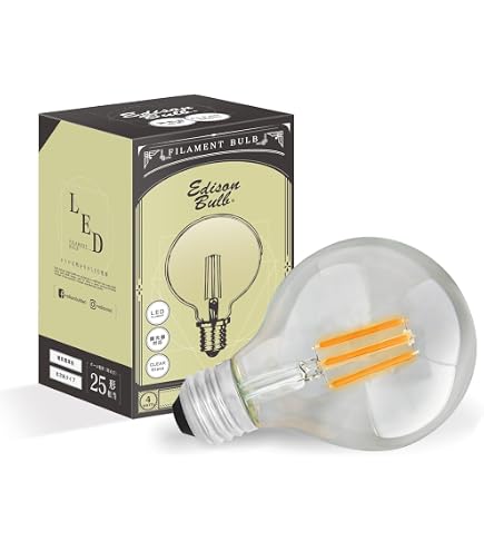 Amazon.co.jp : 調光器対応 エジソンバルブLED E26スパイラル (BIG