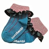 【ｃｏｃｏｂａｍｂｉ】クルーソックス　ブルー　9-15cm