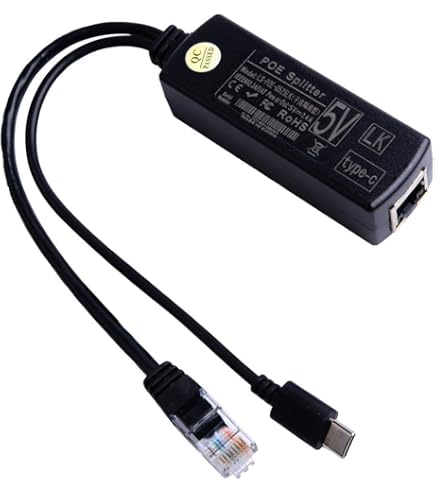 Amazon.co.jp: ANVISION 2パック5V PoEスプリッター、USB Type C