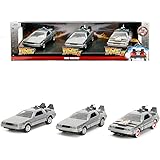 JADA TOYS 1/32 バックトゥザフューチャー 1-2-3セット デロリアン Back To The Future 33399 [並行輸入品]