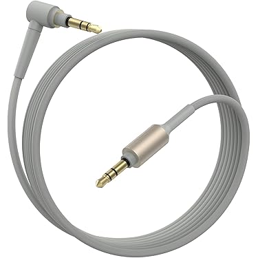 3.5mmミニプラグ イヤホンケーブル グレー イヤホン 延長 オーディオケーブル 3.5mm ステレオミニ プラグ