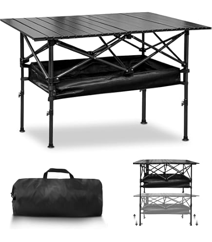 Amazon.co.jp: waku fimac 120×60cm アウトドアテーブル キャンプ