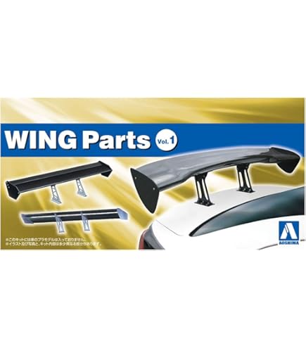 Amazon.co.jp: 1/24 アオシマ GTウイング スポイラー 汎用 ウイング  