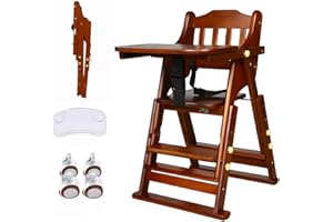 ZOOBLY ベビーチェア ハイローチェア 完成品 折りたたみ 木製 足置き2段階調整 ダイニング 二層テーブル 一台多役 4段階高さ調整 立ち上がり防止 ベルト付き 子供用椅子 キッズチェアー 離乳食 お手入れ簡単