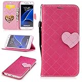 Aireratze(TM) Samsung Galaxy S7 ケース　PU　手帳型　携帯電話用 [USBケーブルは無料です]　カバー カード収納ポケット付き　マグネット式　ストラップ付き　スマートフ