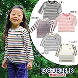 （ミキハウス）MIKIHOUSE ダブルB【DOUBLE B】 Everyday Double_B ボーダー長袖Ｔシャツ(110cm) (紺×白/51)