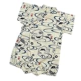 男の子 子供 グレコロンパース 甚平 日本製 七夕 夏祭り j-71571 70cm オフ白