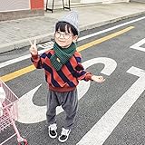 ベビー服 女の子トップス 子供服 Pojour 冬秋 防寒 ストライプブラウス 可愛キッズ服 新生児 赤ちゃん 長袖 オシャレ 綿 通園 発表会 旅行 記念日 プレゼント