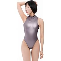 Amazon.co.jp: [LEOHEX] ハイネックフロントファスナーハイレグ