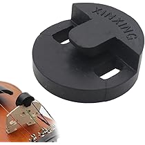Amazon | TVETE バイオリン ミュート 2つ穴 ゴム製 弱音器 演奏用 夜間