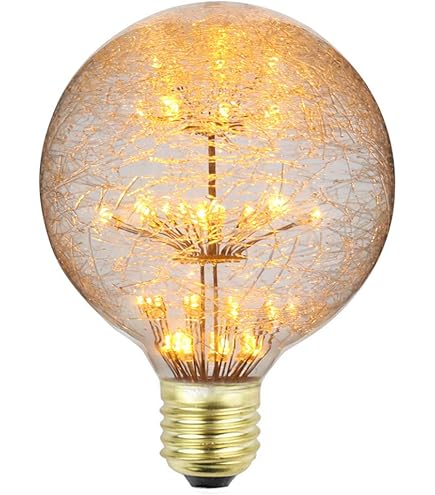 Amazon | Tianfan Edison Bulb Vintage Giant LEDフィラメント電球G125
