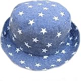 女の子 男の子 子供サンバイザー フィッシャーマンハットドットUVカット帽子 (54CM)