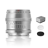 TTArtisan 50mm F1.2 APS-C マニュアルフォーカスレンズ 大口径 Leica T TL TL2 CL Sigma FP(ライカLマウント、シルバー)対応