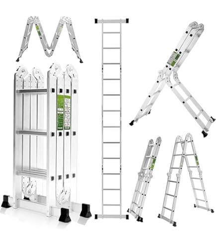 Amazon.co.jp: RIKADE はしご・脚立 伸縮はしご 脚立 はしご兼用脚立