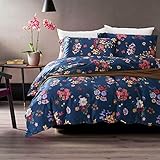 事後対応型の花プリントベージュ純粋なエジプト綿の 1 ピース bedlinens フルダブルクイーン、キングサイズのキルト / 掛け布団カバー毛布