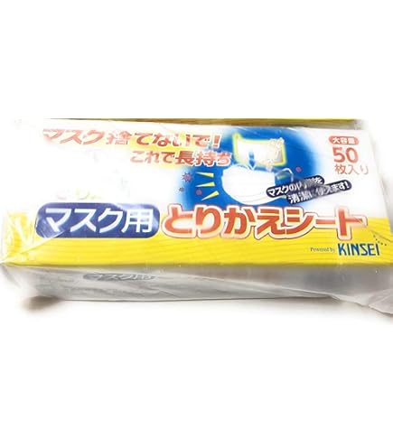 Amazon.co.jp: 金星製紙 さらふあ マスク用とりかえシート（50枚入）2