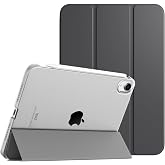 TiMOVO iPad Mini7 ケース (A17 Pro)/iPad Mini6 ケース 8.3インチ 半透明ハードカバー ダークグレー | PCバック PUレザー, マグネット オートスリープ, 三つ折り スタンド, PencilPro/第2世