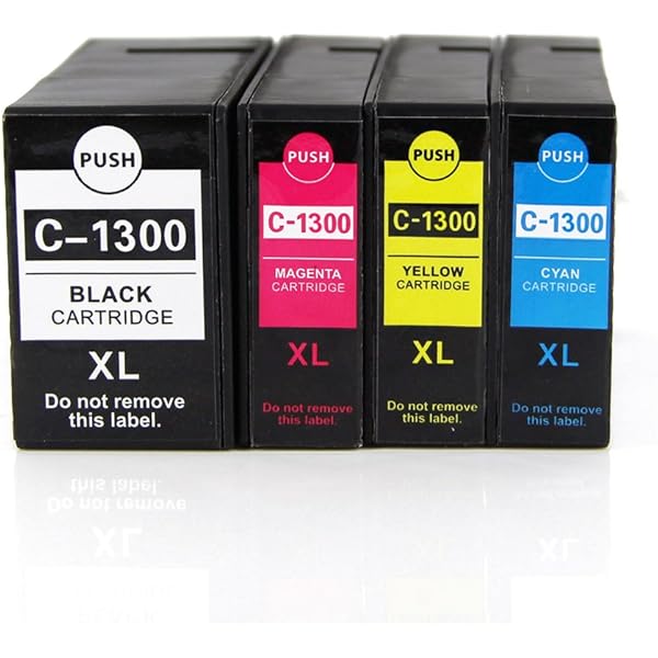 Amazon.co.jp: 【 ICチップ付 4本パック 】 Canon PGI-1300XL 互換 