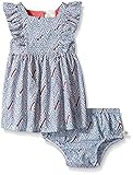 Rosie Pope Baby Girls' Printed Poplin Dress with Matching Diaper Cover and Crown Headband
