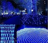 LUCKY CLOVER-A クリスマス10 * 8 m 2600はネットライト妖精屋内と屋外の光防水装飾ギフト（カスタマイズすることができます）、青