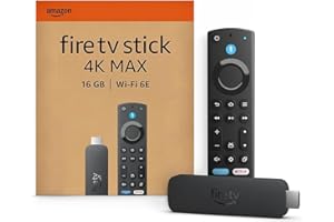 Amazon Fire TV Stick 4K Max | Our most powerful 4K streaming stick with Wi-Fi 6E support | 16GB Storage | Dolby Vision | HDR10+| Powerful processor for lightning-fast app starts
