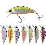 【PBルアー】渓流 シンキングミノー 45S 45mm 4g 8個セット フラッシング 渓流 トラウト 管釣り