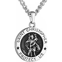 Amazon | HZMAN 宗教メダルネックレス メンズ レディース