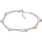 Fossil Women's Sterling Silver or Silver-Tone Stainless Steel Chain Bracelet for Women