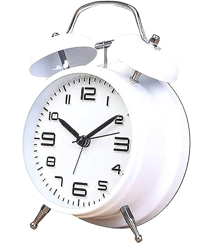 Amazon.co.jp: 家庭用目覚まし時計 ゴールド機械式アラーム時計、手