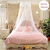 ドームレースMosquito NetユニバーサルHanging QueenキャノピーMosquito NetテントラウンドプリンセスレースMosquito Netベッドキャノピー、フル吊り下げキットセ