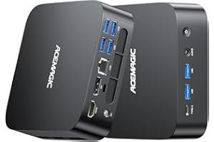 ACEMAGIC ミニpc AMD Ryzen 5 7430U 最大4.3GHz 6C/12T 32GB RAM 512GB SSD最大4TB拡大可 mini pc ryzen Windows11 Pro 4K@60Hz 3画面出力 Type-C/H