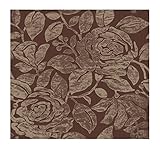 York Wallcoverings Wind River Large Scale Contemporary Gardenias 8 x 10 Wallpaper Memo Sample Plum R