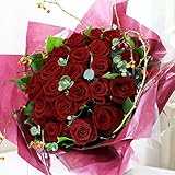 BunBunBee ローズ20本のブーケ (レッドローズ)