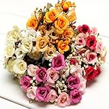人工的なバラの絹の花のホームルームパーティの装飾が施され