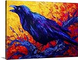 Marionローズプレミアムシックラップキャンバス壁アート印刷題名Raven 'sエコー 24" x 18" 1156585_24_24x18_none