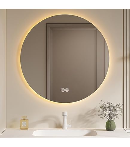 Amazon.co.jp: 壁掛けミラー led 女優ミラー 壁掛け 洗面台鏡 led