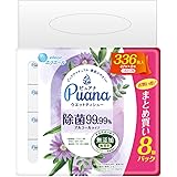 エリエール Puana(ピュアナ) 【無添加】 ウエットティシュー 除菌99.99%アルコールタイプ つめかえ用 336枚(42枚×8P)