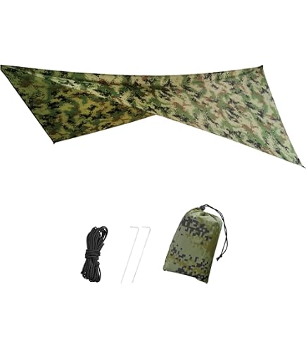 Amazon | Lynx Cabin タープ 迷彩 300×290cm 3～4人用 防水 テント
