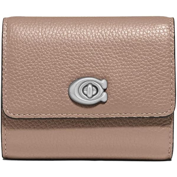 【美品】コーチ ターンロックスモールウォレット　三つ折り財布　ブルー　レザー Amazon.co.jp: COACH [コーチ] 財布 ターンロック スモール