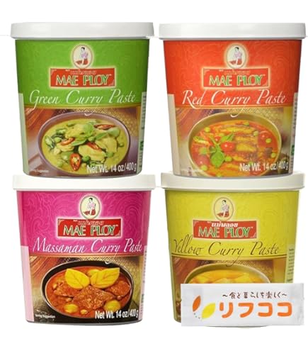MAE PLOY イエローカレーペースト　16個 Amazon | MAE PLOY メープロイ タイイエローカレーペースト 400g | MAE