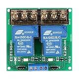 KKmoon 2チャンネルDC 12V 30A モジュール 基板モジュール フォトカプラ絶縁高/低トリガ（12V デュアル）