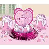 Amscan Delightful Shower with Love Girl Room Decorating Kit Baby Shower Party Decorations (10 Piece)