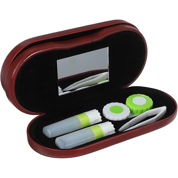 Amazon.co.jp: KENOBEE 2 in 1 メガネケース、ミラーピンセット