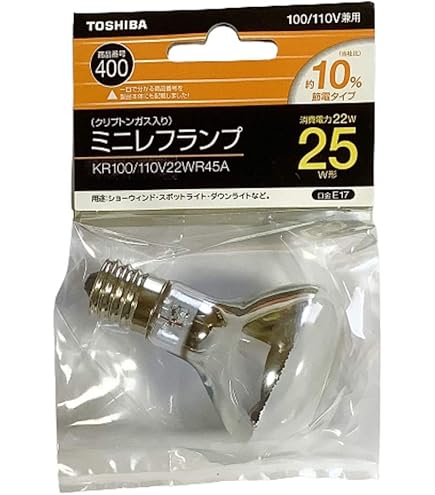 Amazon | 【東芝】 KR100/110V45WR50K レフランプミニ形 | 東芝