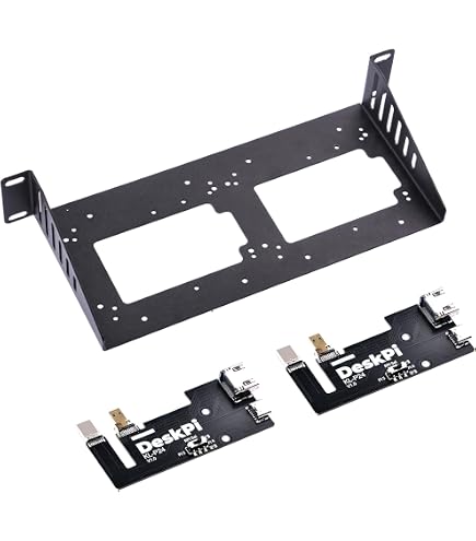 Amazon.co.jp: GeeekPi 25.4cm (10インチ) 2U ラックマウント