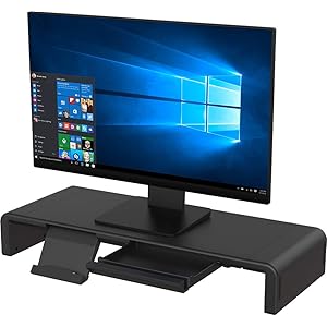 工匠藤井モニター台 机上台 【折りたたみ式・収納・安定】スマホ&タブレットトレー キーボード収納三段式 引き出し 耐荷重…